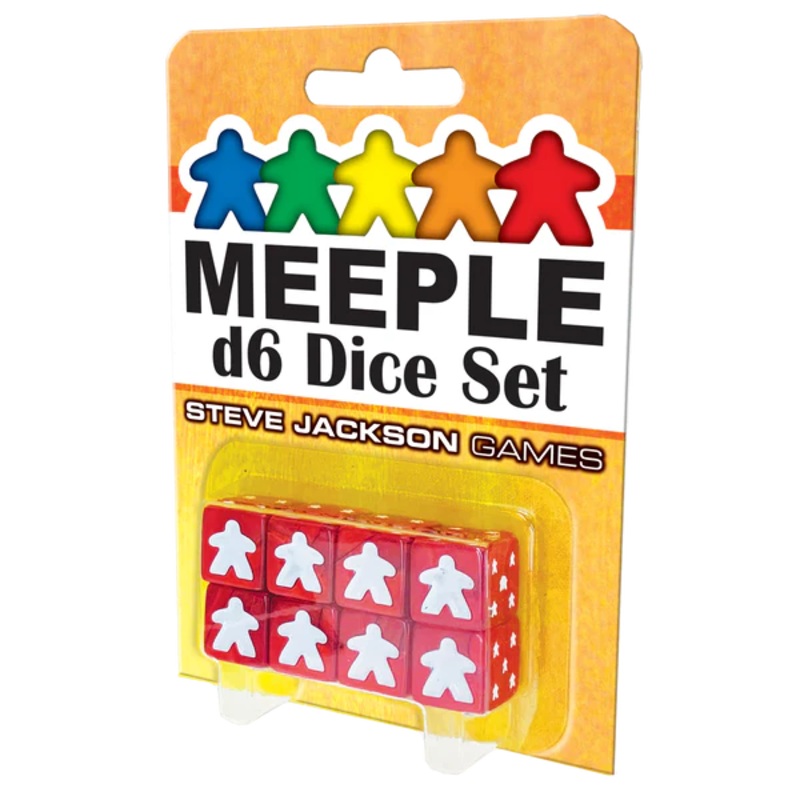 MEEPLE RED D6 DICE SET