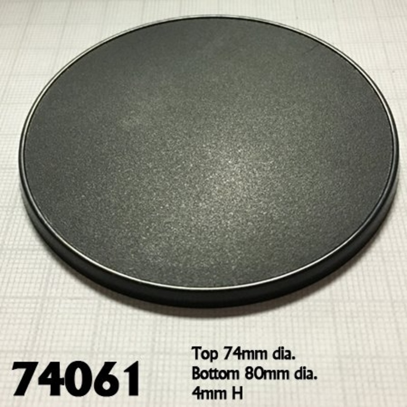 80MM ROUND GAMING BASES (4)
