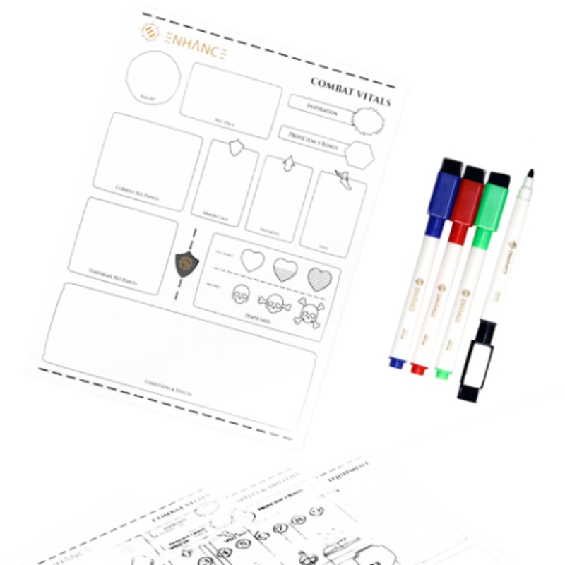Acrylic Character Sheets