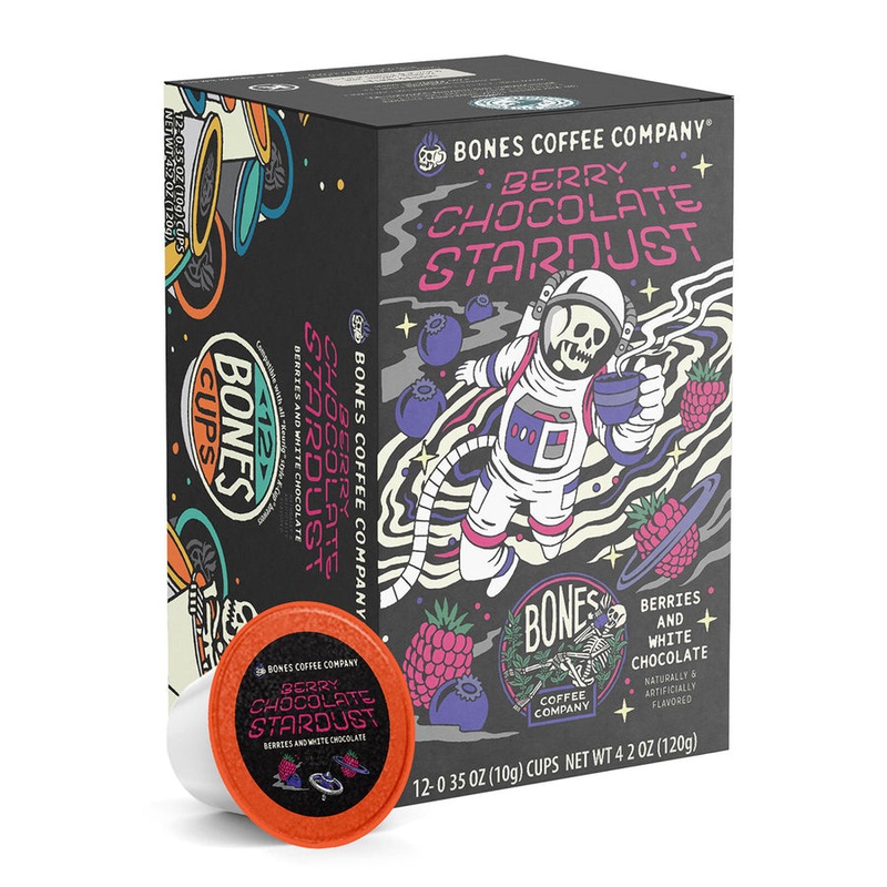BONES COFFEE BERRY CHOCOLATE STARDUST 12CT K-CUPS