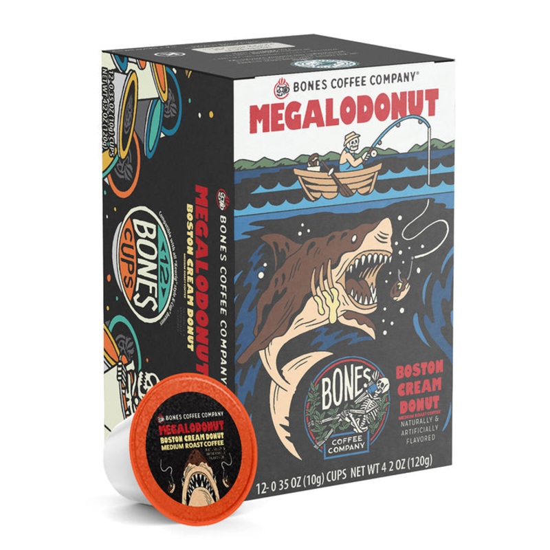 BONES COFFEE MEGALODONUT 12CT K-CUPS
