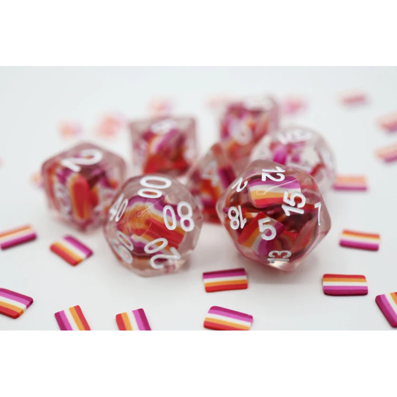LESBIAN RESIN DICE SET