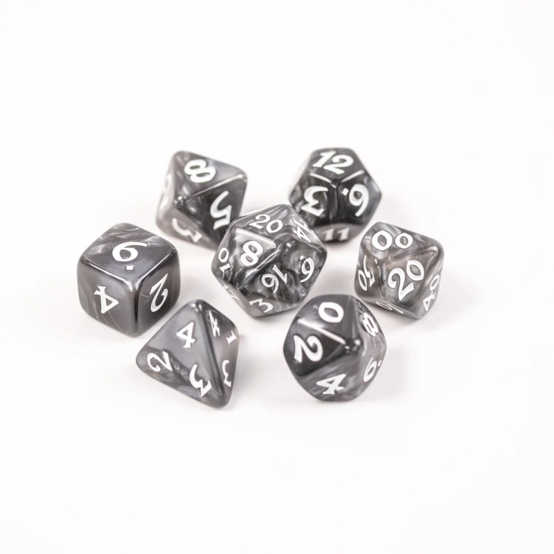 ELESSIA ESSENTIALS: GRAY DICE SET