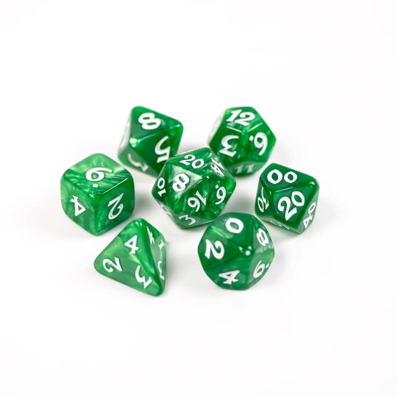ELESSIA ESSENTIALS: GREEN DICE SET