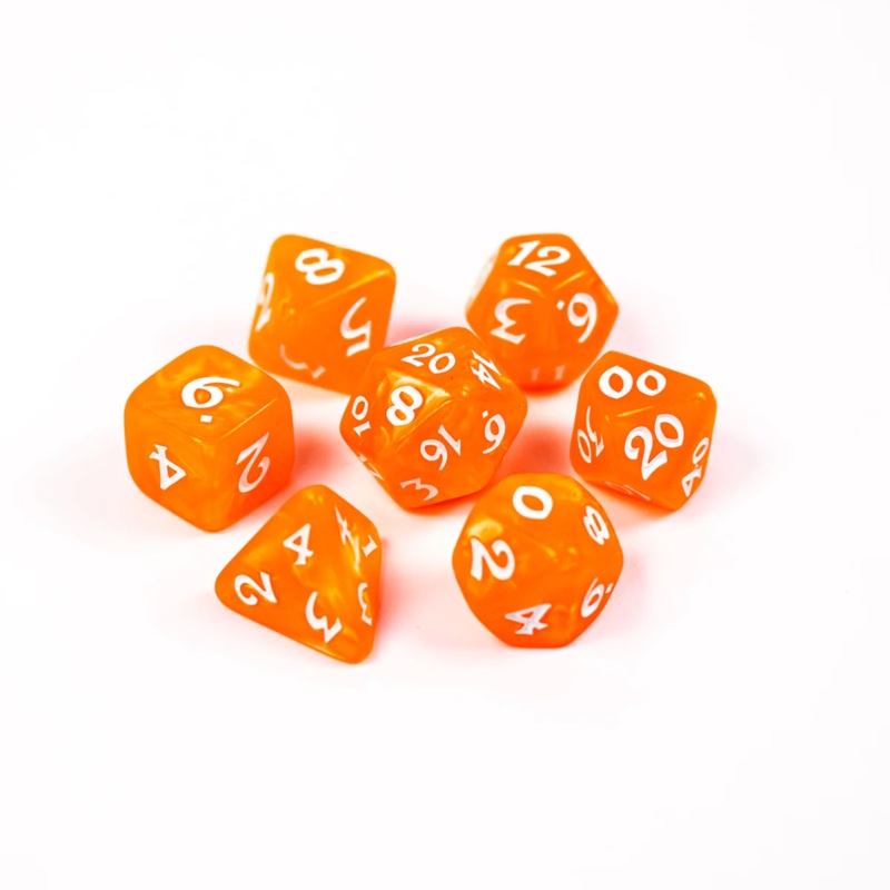 ELESSIA ESSENTIALS: ORANGE DICE SET
