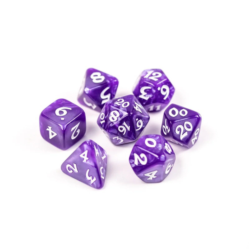 ELESSIA ESSENTIALS: PURPLE DICE SET