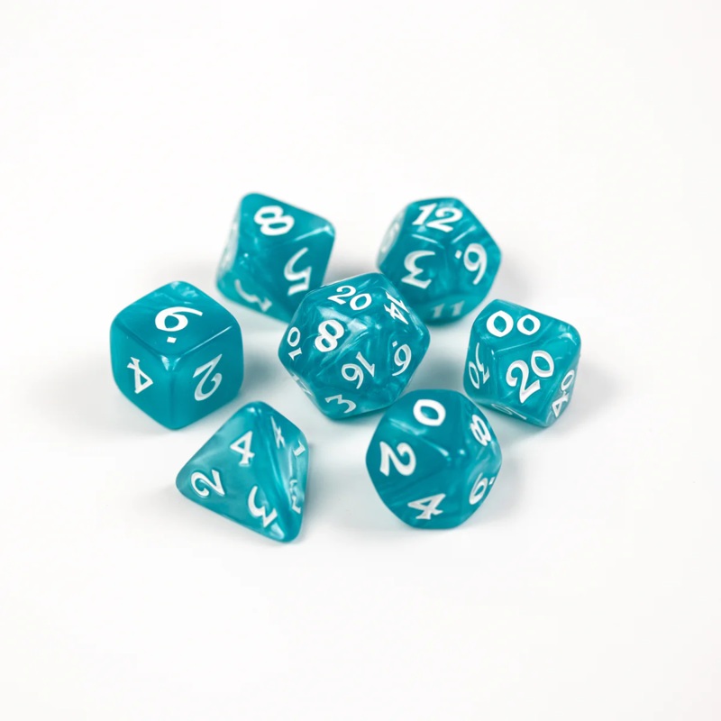 ELESSIA ESSENTIALS: TEAL DICE SET