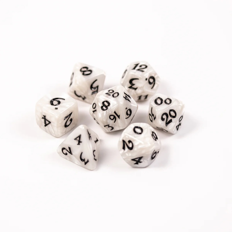 ELESSIA ESSENTIALS: WHITE DICE SET