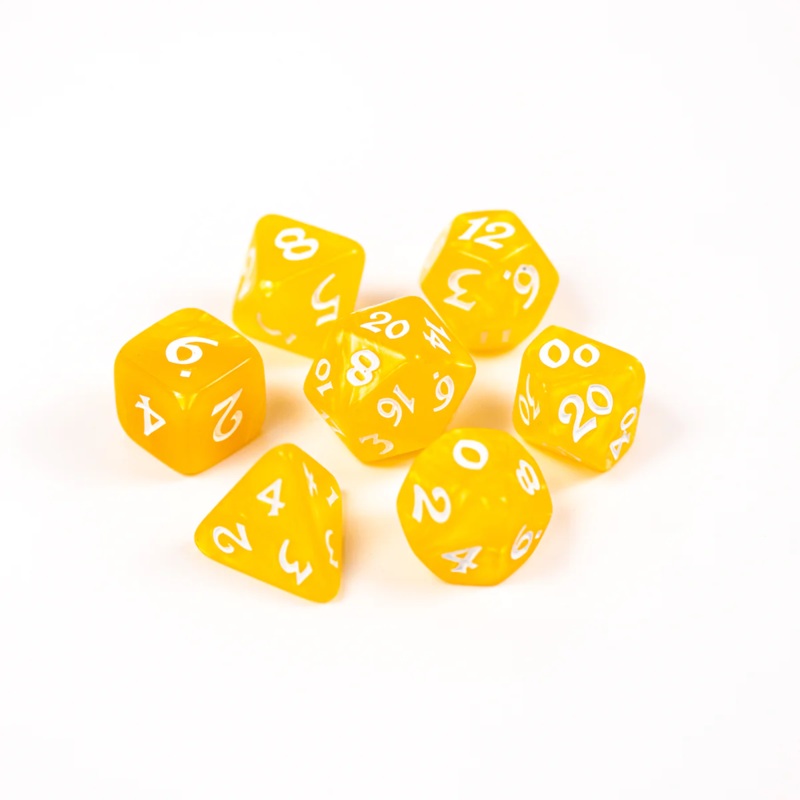 ELESSIA ESSENTIALS: YELLOW DICE SET