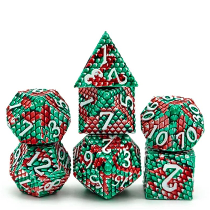 PIT VIPER DRAGON SCALE METAL DICE