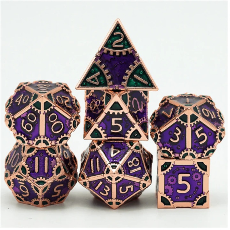 STEAMPUNK EVIL QUEEN METAL DICE
