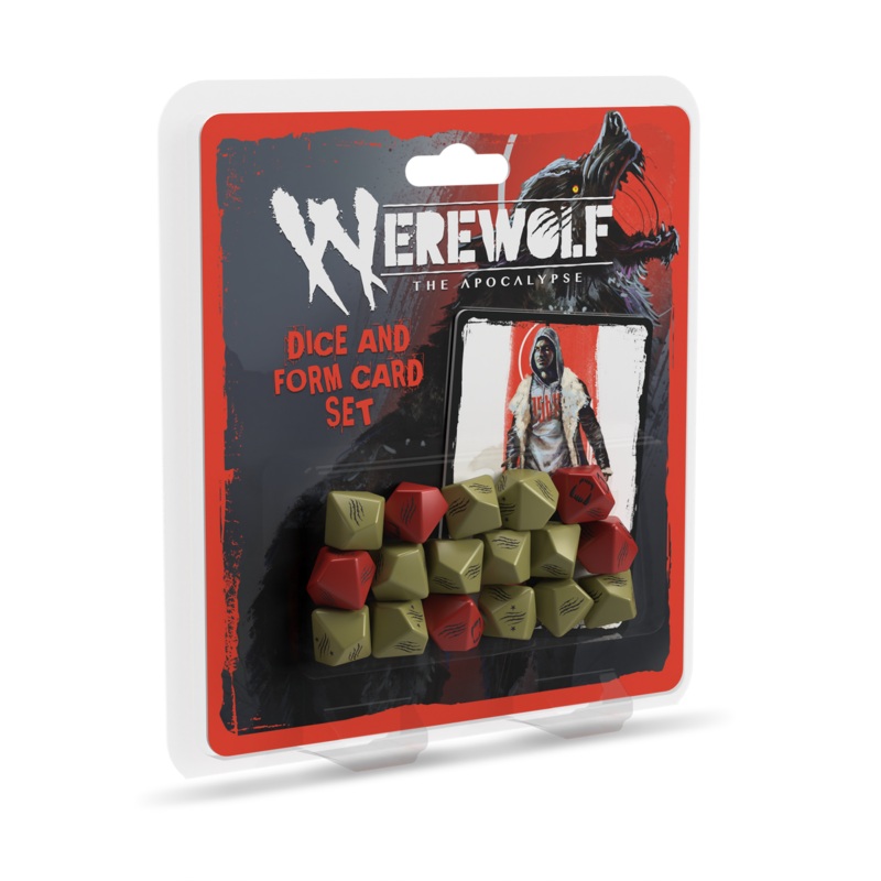 WEREWOLF RPG DICE & FORM CARD SET