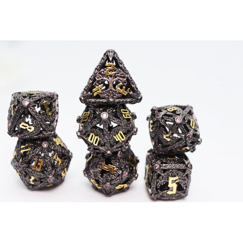TREE OF VIGILANCE HOLLOW METAL DICE SET