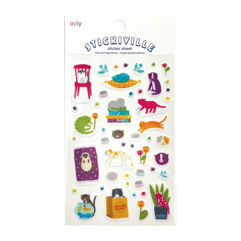 STICKIVILLE - QUIRKY CATS STICKERS
