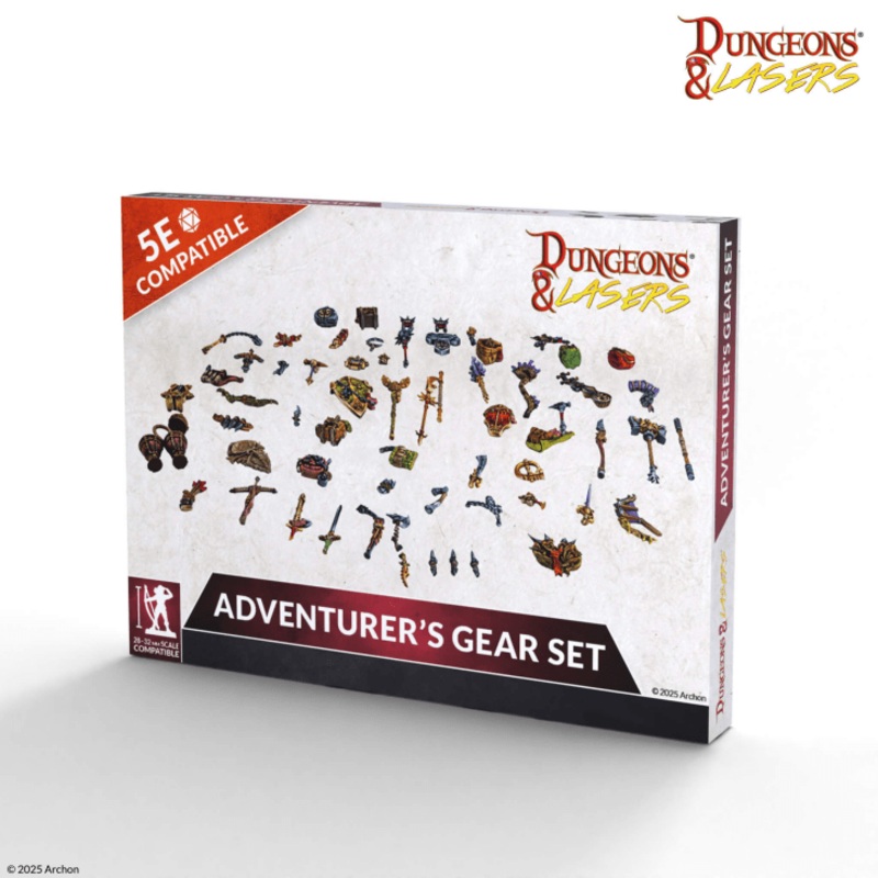 DUNGEONS & LASERS ADVENTURER'S GEAR SET